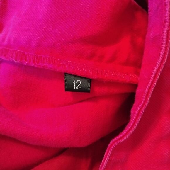 Spirited Randolph Duke Jeans Size 12 Pink / Fuschia Zipper and Double Button - Picture 8 of 12